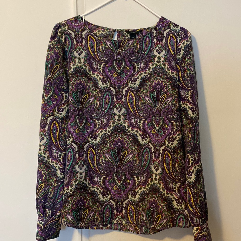 Patterned J. Crew blouse